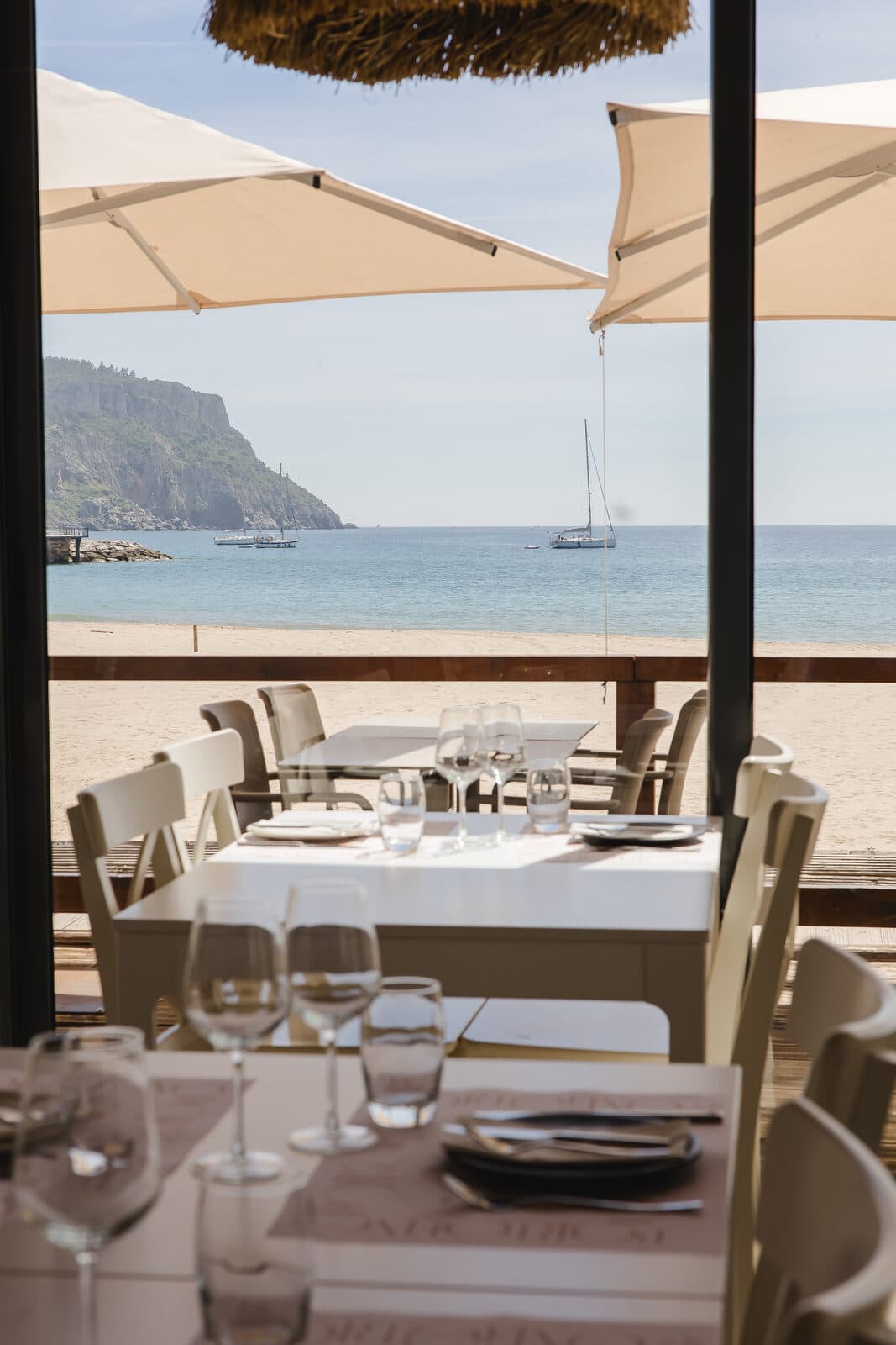 Terraço panorâmico do Portofino para eventos na Praia do Ouro, Sesimbra